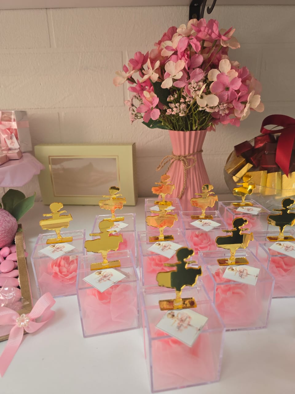 Pink Ballerina Favor Boxes